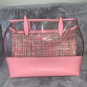 KATE SPADE pink tweed tote💕🌸